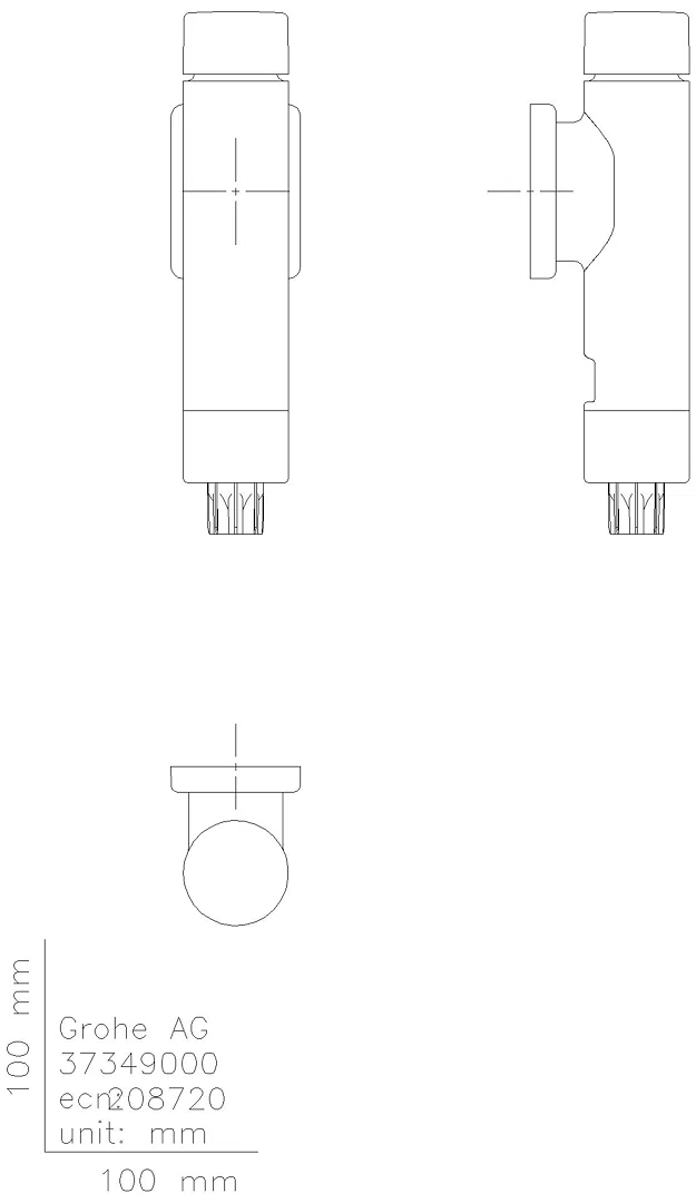 GROHE WC-Druckspüler Rondo A.S. 37349 DN20 integrierte Vorabsperrung chrom