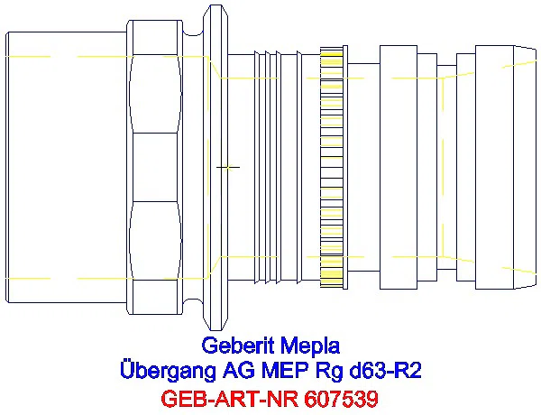 GE Mepla Übergang mit AG Rg d63-R2_607.539.00.5_A