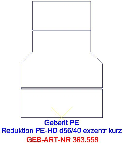 GE PE Reduktion exzentrisch kurz d56/40_363.558.16.1_L