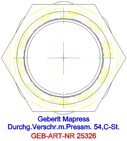 GE Mapress C-Stahl Verschraubung d54 verzinkt_25326_L