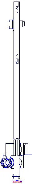 GE Duofix Element f. Dusche, 130cm mit W-Ablauf, W-Arm.AP, H: 90-250mm_111587002_L