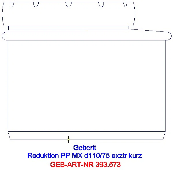 GE Silent-Pro Reduktion exzentrisch d110/75_393.573.14.1_L