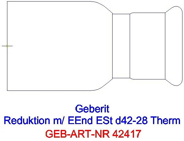 GE Mapress Therm Reduktion mit Einschubende d42-28_42417_L