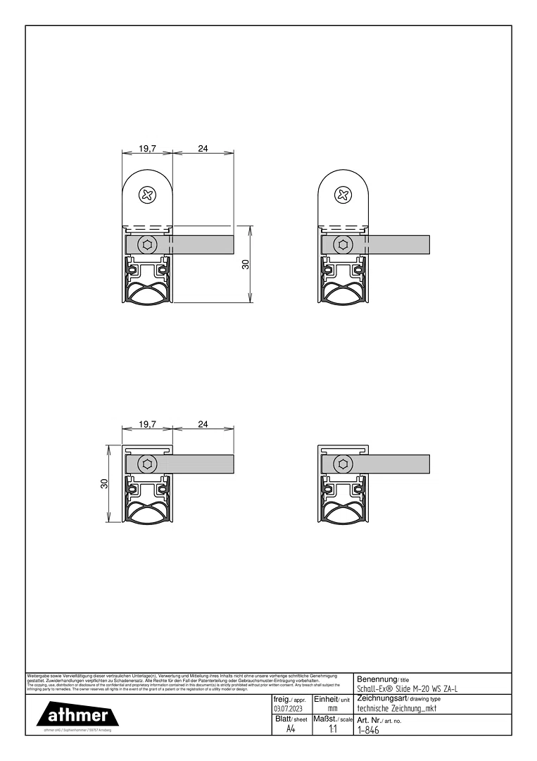 1-846 Schall-Ex Slide M-20 WS za-l