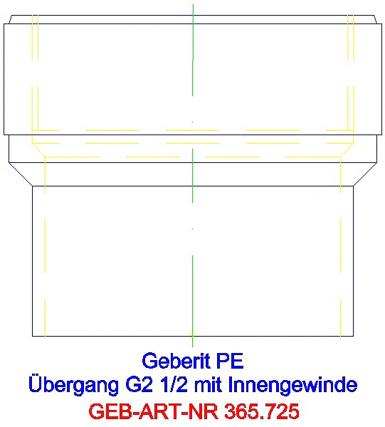 GE PE Übergang mit Innengewinde d75 Rp2 1/2_365.725.16.1_L