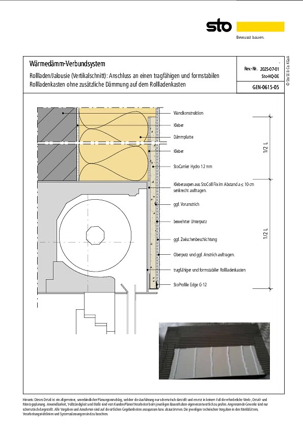 StoTherm Systeme - Sonderdetails
