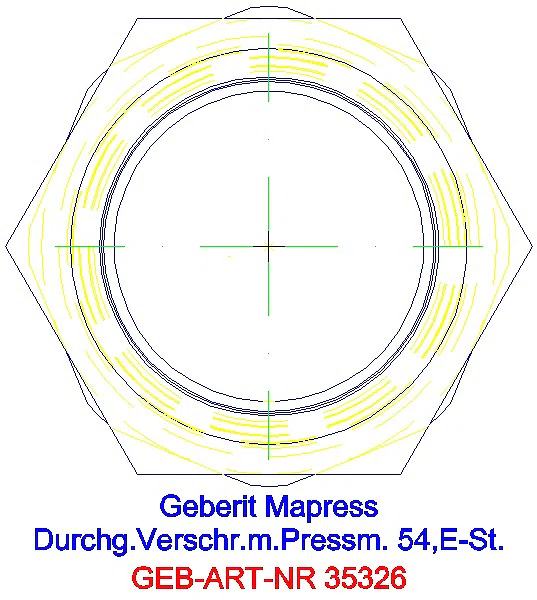 GE Mapress Edelstahl Verschraubung d54_35326_L