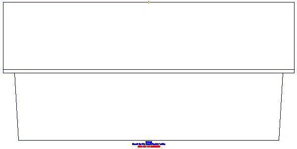 Publica Garda Mehrzweckbecken 74x35x58,5cm, mit Überlauf, weiß_355675000_A