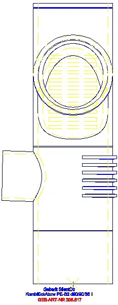 GE Silent-db20 Kombibogeneckabzweig 88,5Gr links d90/90/56_308.817.14.1_A