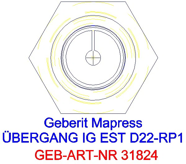 GE Mapress Edelstahl Übergang mit IG d22-Rp1_31824_L