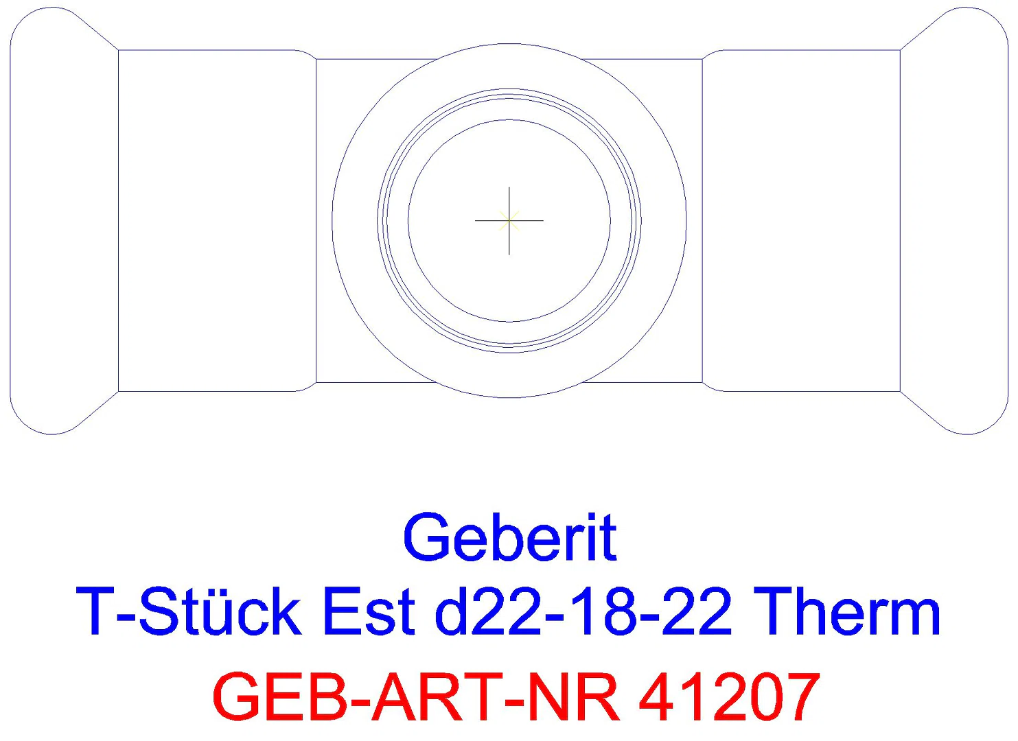 GE Mapress Therm T-Stück reduziert d22-15-22_41207_g