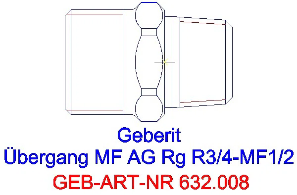GE Übergang MeplaFix mit AG R 3/4-MF 1/2 (Rg)_632.008.00.1_A