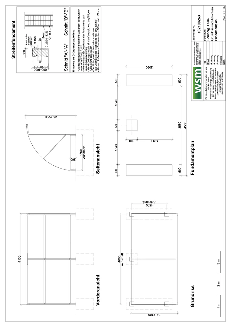 WSM Überdachungssystem Bamberg