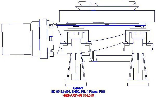 GE Rohbauset, zu Geberit Duschfläche Setaplano Sperrwasserhöhe 50 mm d50 4 F._154.010.00.1_A