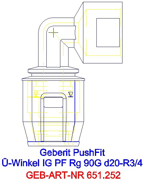 GE PushFit Übergangsbogen 90Gr mit IG Rg d20-Rp3/4_651.252.00.1_L