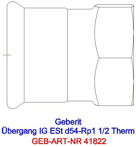 GE Mapress Therm Übergang mit IG d54-Rp1 1/2_41822_G
