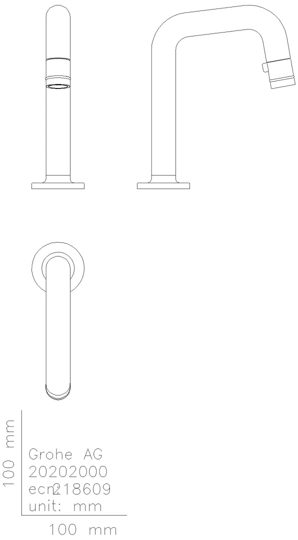 GROHE Waschtisch-Standventil Universal 20202 7-Grad-Auslauf chrom