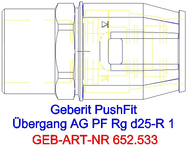 GE PushFit Übergang mit AG Rg d25-R1_652.533.00.1_L