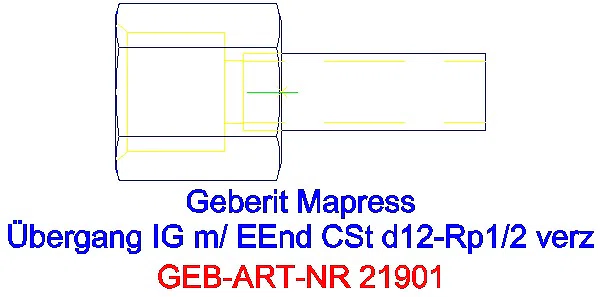 GE Mapress C-Stahl Übergang mit IG und Einschubende d12-Rp1/2 verzinkt_21901_A