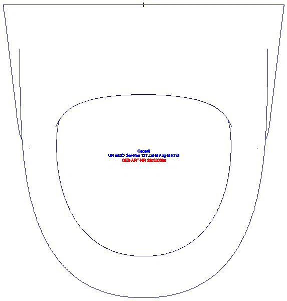 Renova Urinal, Zulauf von hinten Abgang nach hinten, m. Kerze, KeraTect_235320600_G