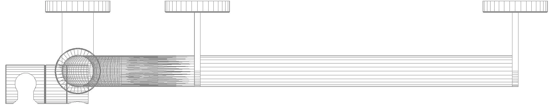 HEWI Winkelgriff m.Br.H.,d:32, A1:1250, W1:450,re,schliff,Brh.Kst. signalweiß