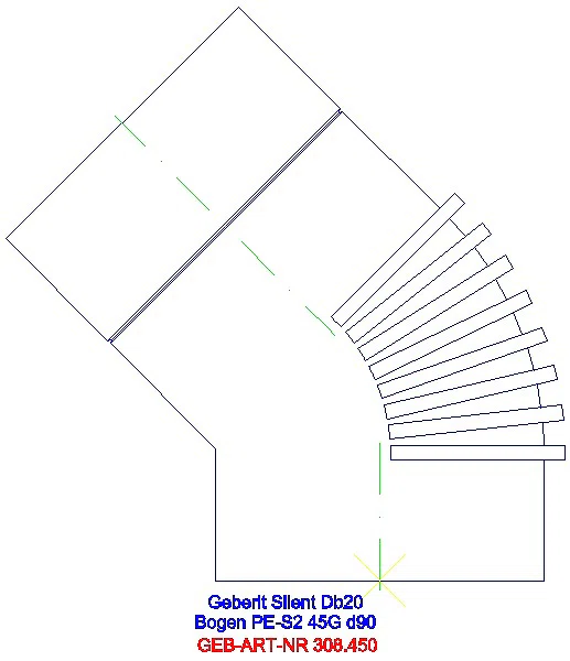 GE Silent-db20 Bogen 45Gr d90_308.450.14.1_A