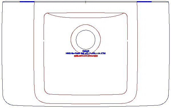 Renova Plan HWB, verk. Ausladung 40x25cm, o. Hl., o. Ül., KeraTect_272141600_G