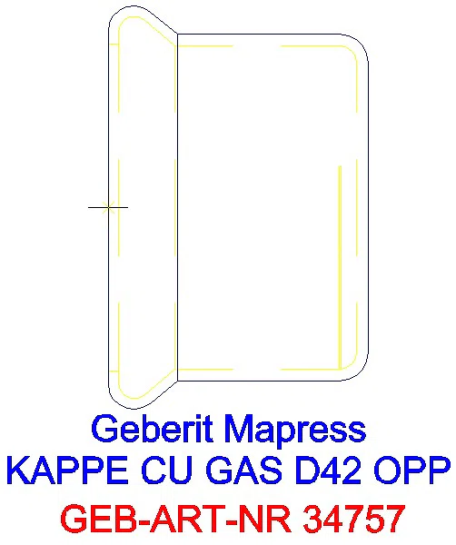 GE Mapress Kupfer Kappe (Gas) d42_34757_A
