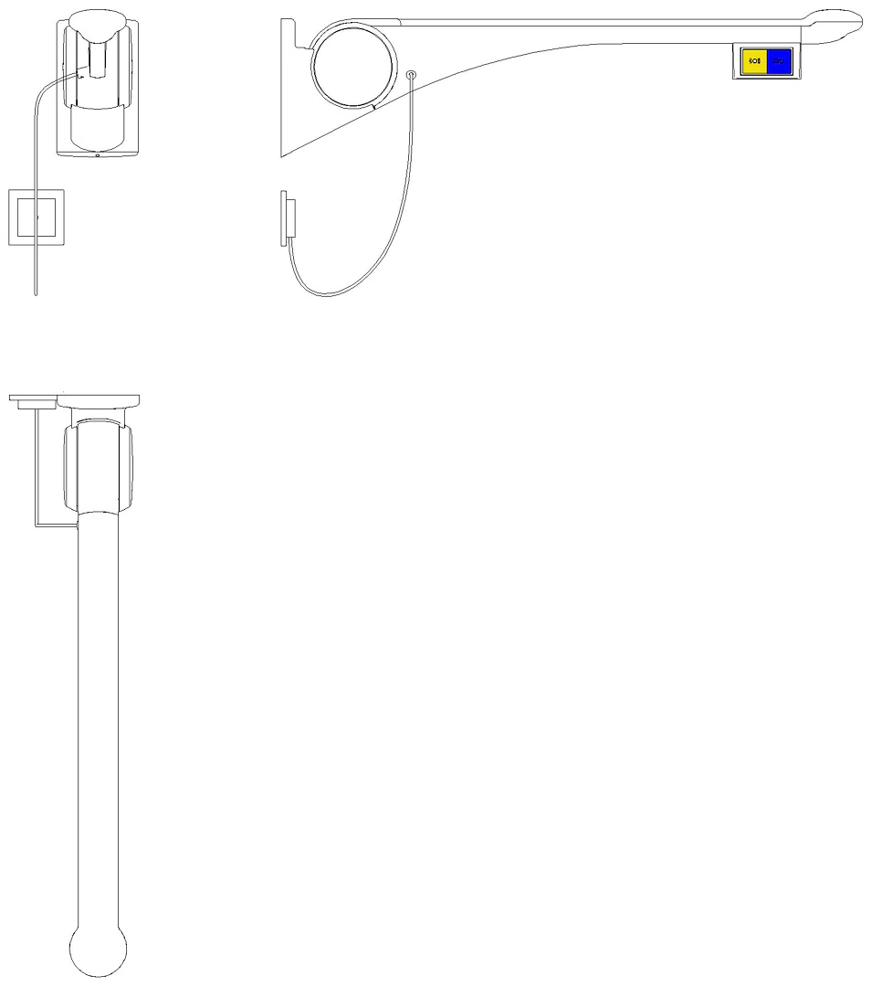HEWI Stützklappgriff Premium,850 mm, li Spül/FT(E-Ausf.) weiß hgl-wem