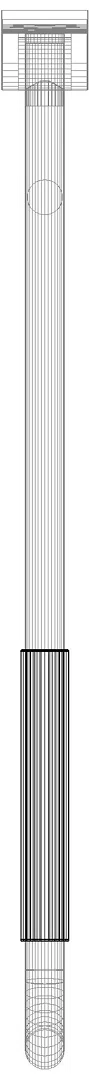 HEWI mobiler Stützklappgriff,drehbar, L:900mm, mit Armpolster tiefschwarz