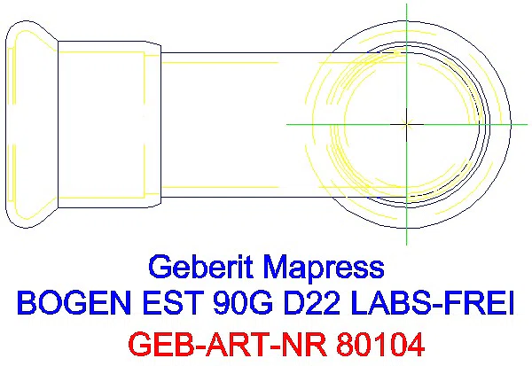 GE Mapress Edelstahl Bogen 90Gr d22 (LABS-frei)_80104_G