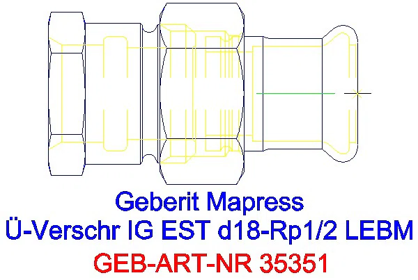 GE Mapress Edelstahl Übergangsverschr. mit IG ÜM aus ESt d18-Rp1/2_35351_A