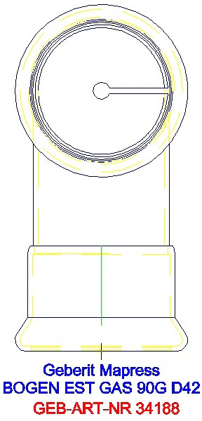 GE Mapress Edelstahl Bogen 90Gr d42 (Gas)_34188_L