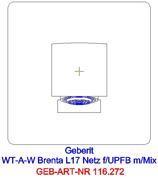 GE Waschtischarmatur Brenta Wandmontage mit UP-Funktion Netz L 17cm mit Mischer_116.272.21.1_A