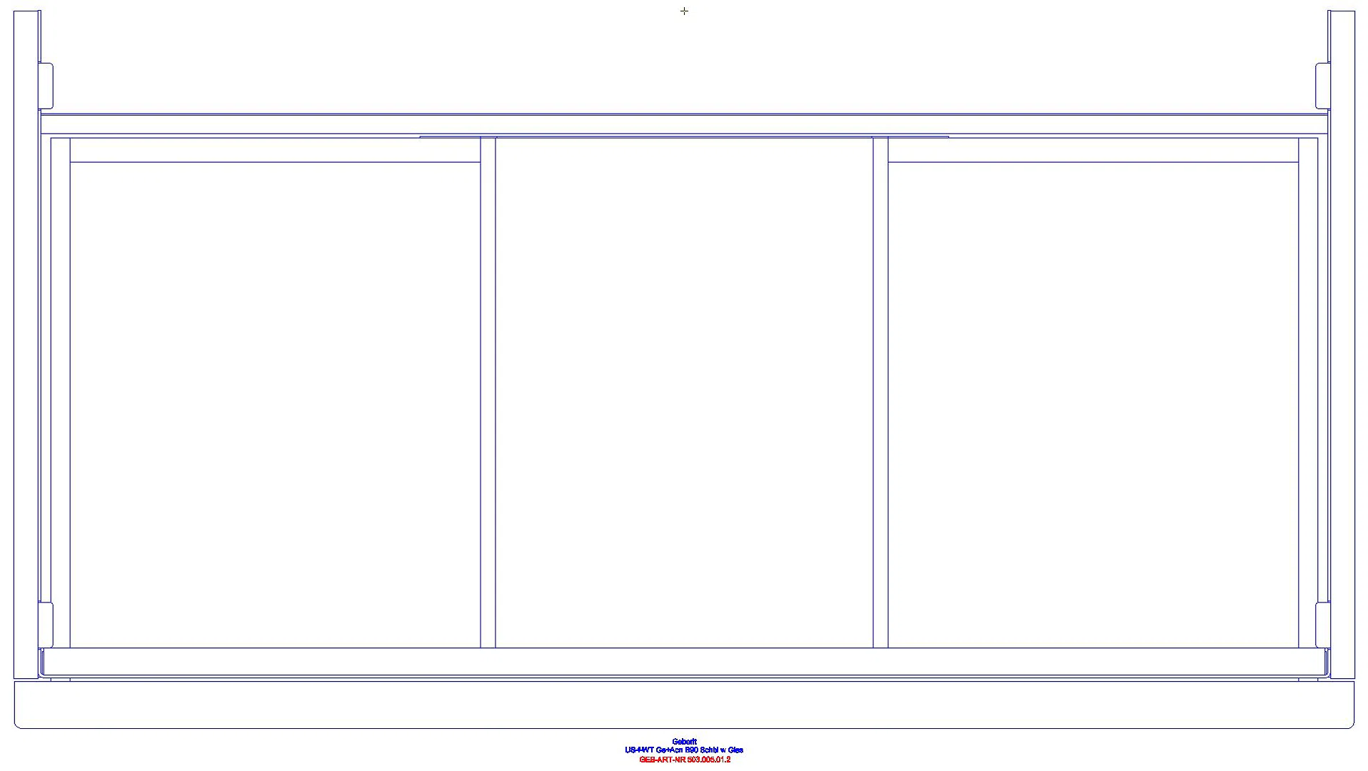 Acanto US für WT B:90cm, 1 Schubl. 1 i.Schubl., weiß hgl./Glas weiß_503005012_g