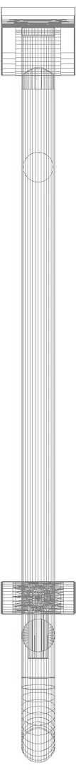 HEWI Stützklappgriff Ser 801, matt, L:750mm, mit Bodenstütze felsgrau