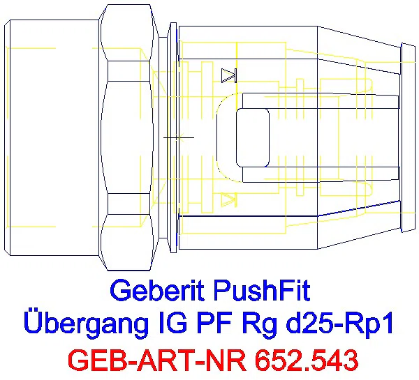 GE PushFit Übergang mit IG Rg d25-Rp1_652.543.00.1_L