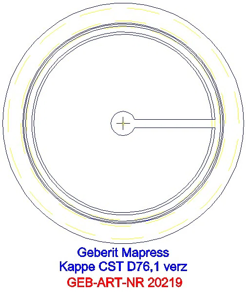 GE Mapress C-Stahl Kappe d76,1 verzinkt_20219_L