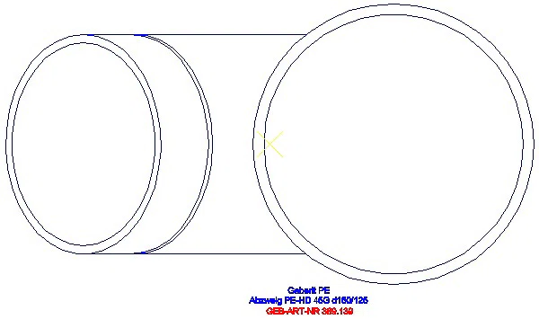 GE PE Abzweig 45Gr d160/125_369.139.16.1_G
