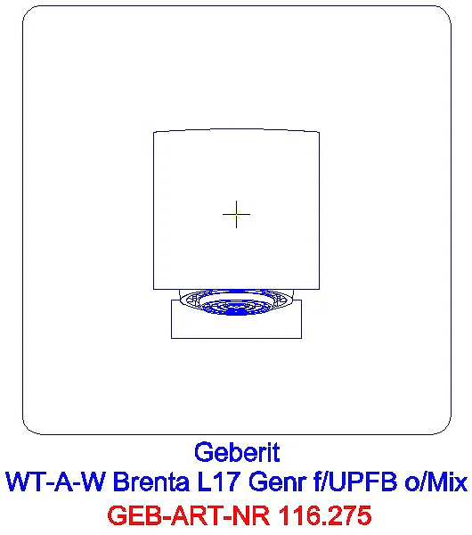 GE Waschtischarmatur Brenta Wandmontage mit UP-Funktion Genr. L 17cm o. Mischer_116.275.21.1_A