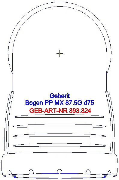 GE Silent-Pro Bogen 87,5Gr d75mm_393.324.14.1_G