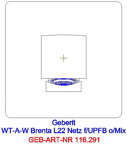 GE Waschtischarmatur Brenta Wandmontage mit UP-Funktion Netz L 22cm o. Mischer_116.291.21.1_A