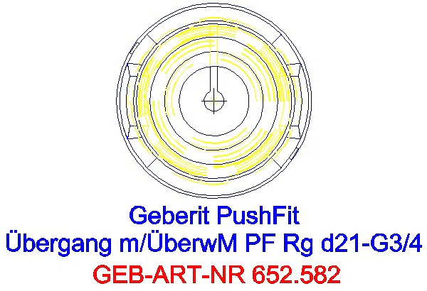 GE PushFit Übergang mit Überwurfmutter Rg d25-G3/4_652.582.00.1_A