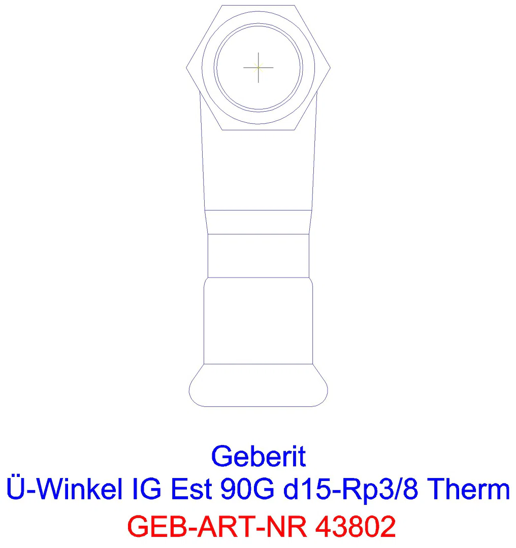 GE Mapress Therm Übergangswinkel mit Pressmuffe d108_43802_a