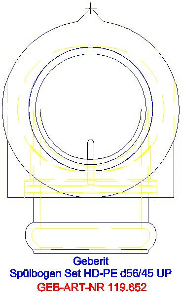 GE Spülbogenset 90Gr mit Aussparungsschalen d56/45_119.652.16.1_G
