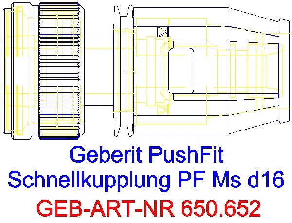 GE PushFit Schnellkupplung Ms d16_650.652.00.1_L