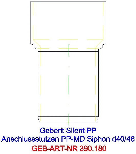 GE Silent-PP Anschlussstutzen d40/46_390.180.14.1_L