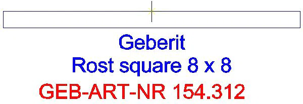 GE Designrost "Square", 8 x 8 cm_154.312.00.1_A