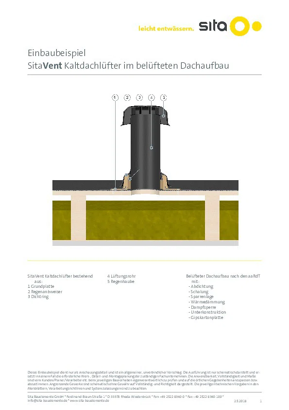 Lüftung und Rohrdurchführung Einbaubeispiele 