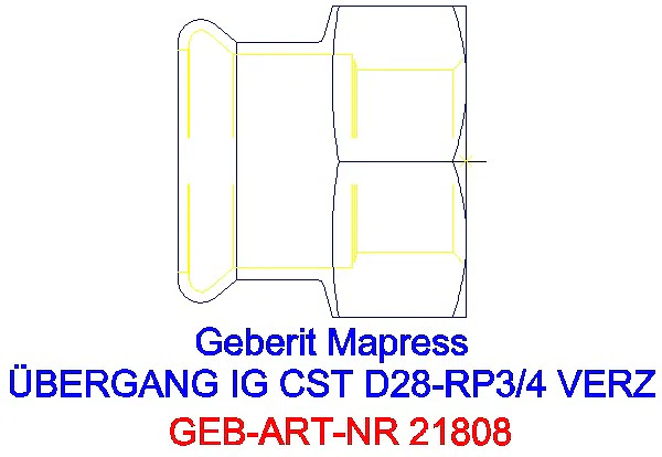 GE Mapress C-Stahl Übergang mit IG d28-Rp3/4 verzinkt_21808_A